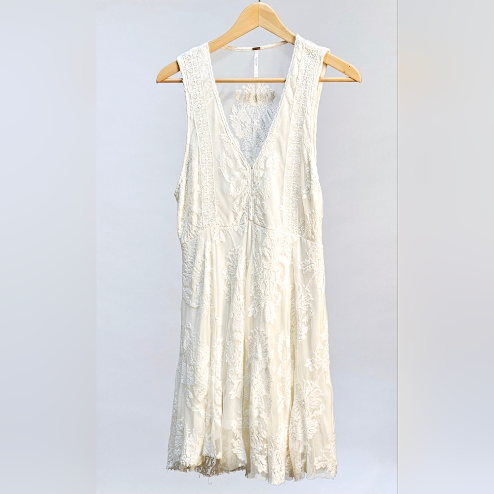 Free People Lace White Dress Size 4